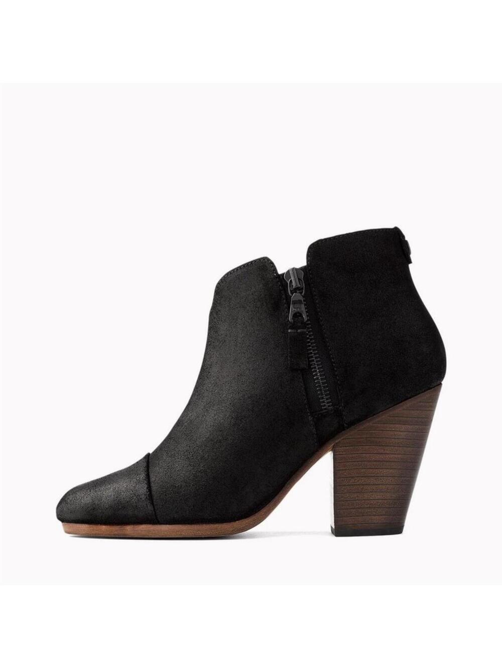 Rag & Bone Margot Suede Boot Bootie Leather 38